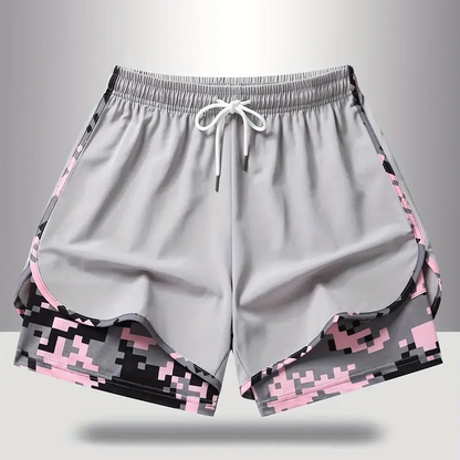 💎 -50% AUF DIE 2-IN-1 SPORTSHORTS! 💎 Atmungsaktiv, Mit Camo-Innenfutter & Taschen für Damen🏃‍♀️✨