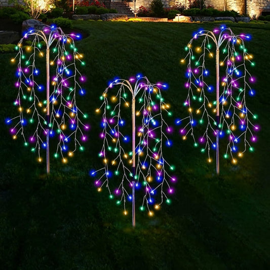 🎆 LIMITED-TIME 50% RABATT! ✨ Solar-Bodenlampe „Feuerwerk“ – Dekorativ, IP55, 8-10h Licht, Gartenlicht ☀️