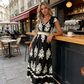 💎 -50% AUF DAS MAXIKLEID! 💎 V-Ausschnitt, Barockmuster & Fließender Stoff für Eleganz ✨
