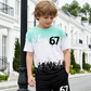 ⏳ 50% RABATT! 💥 3D-Print T-Shirt & Shorts Set für Jungen – Atmungsaktiv, Knallige Drucke & Robuster Komfort