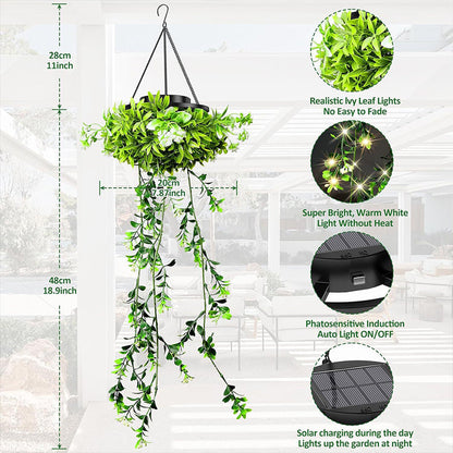 🌿 BEGRENZTE ZEIT 50% RABATT! ✨ Solarbetriebene Hängelampe aus Milangras – Wetterfest, energieeffizient, kabellos 🍃