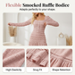 🌸 LIMITIERT 50% RABATT! ✨ Maxikleid mit Vintage-Charme: Quadratischer Ausschnitt, Rüschen & Elastisches Smok-Oberteil für perfekte Passform 👗