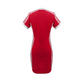 ⏰ 50% RABATT! 🔥 Sportliches Bodycon-Minikleid mit V-Ausschnitt – Streifendetails, Atmungsaktiv, Kurzarm 💃