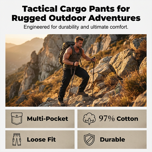 🩳 LIMITIERT 50% RABATT! ⚡ Taktische Cargo-Hose für Männer – Gerader Schnitt, Premium-Baumwolle & Vielseitige Taschen 🎒