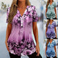 👕 LIMITIERT 50% RABATT! ✨ Damen-Blumen-Shirt – Leichter Stoff, Weite Passform & Vielseitig Tragbar 🌸