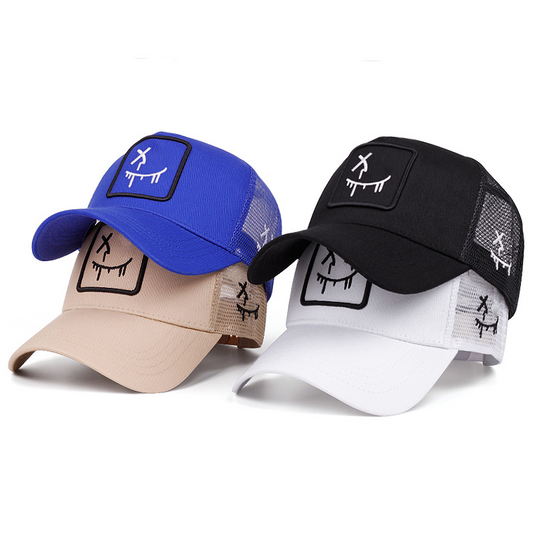 🧢 LIMITIERTES ANGEBOT: 50% RABATT! 😄 Unisex-Baseballcap mit Smiley-Motiv – Streetstyle, UV-Schutz & Verstellbar ✨