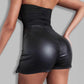 🎀 LIMITIERTES ANGEBOT: 48% RABATT! ✨ Damen-Skort aus PU-Leder – Hohe Taille, Bequem & Modern 👢