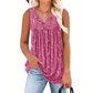 👕 LIMITIERTES ANGEBOT: 50% RABATT! ☀️ Ärmelloses Damen-Top – Mit Print, Knopfleiste & Leichtem Stoff ✨