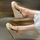 👡 LIMITIERT: 50% RABATT! 🔥 Damen Keil-Sandalen mit 10 cm Absatz & Wechselbaren Riemen – Peep-Toe, Stabile Plattform für Komfort ☀️