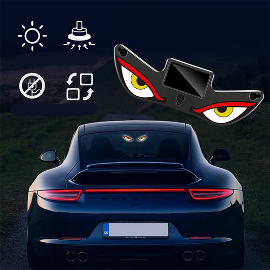 💥 50% RABATT! 🔋 Solar-LED Warnlicht „Teufelsaugen“ – Wetterfest, 4 Modi, Solarbetrieben 🚗
