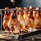 🍗 LIMITIERTES ANGEBOT 50% RABATT! ✨ Bratrost für Hähnchenkeulen – 14 Fächer, Edelstahl, Klappbar 🔥