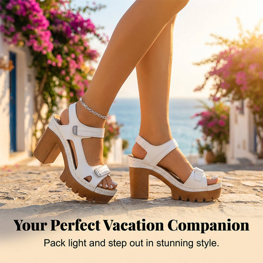 👡 LIMITIERTES ANGEBOT: 50% RABATT! ☀️ Plateausandalen für Frauen – Voll Verstellbar, Antirutsch & Wolkenweicher Komfort 💃