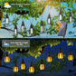 🌟 LIMITIERTE AKTION: 50% RABATT! 💡 IP65 Solar-LED-Lichterkette mit Flammen-Effekt – Wasserdicht, Mit Sensor, 360° Licht für Garten, Terrasse & Balkon 🔥