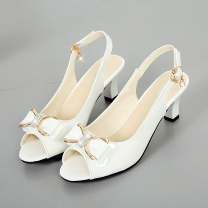 👠 FLASH SALE: 50% RABATT! ✨ Elegante Damen-Slingback Sandalen – Peep-Toe, Blockabsatz & verstellbar für Sommer & Büro 👡