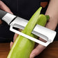 Verdickter Edelstahl-Multischäler – rasiermesserscharfe Klinge, ergonomisch geformt – zum Schälen & Schneiden von Obst & Gemüse🥒🔪