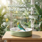 🐦 AKTION: 50% RABATT! 🌧️ Elektrisches Vogelbad mit Regendusche & Sitzstange – Leise Pumpe für glückliche Vögel 🛁