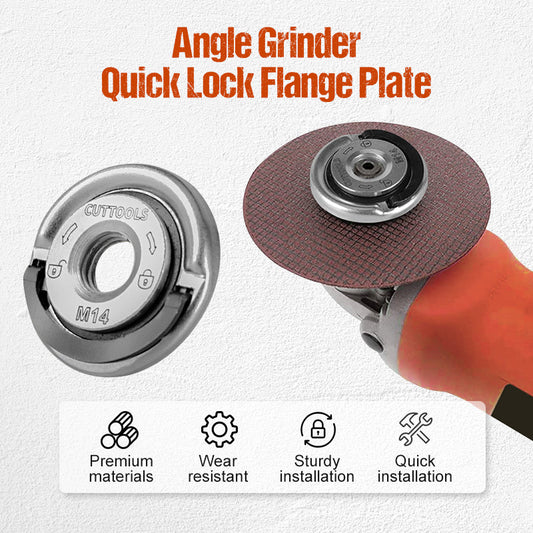 🔧 AKTION: 50% RABATT! ✨ Schnellspann-Flanschplatte für Winkelschleifer – Werkzeuglose Montage, Robuste Stahlkonstruktion ⚙️