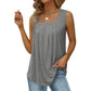 📢📢40% OFF !! ⏰Women's Square Neck Sleeveless Vest T-Shirt