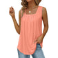 📢📢40% OFF !! ⏰Women's Square Neck Sleeveless Vest T-Shirt