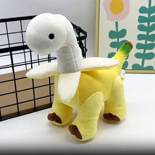 🦕 SOLANGE DER VORRAT REICHT 50% RABATT! 🍌 Bananen-Dinosaurier Plüschtier – Kuschelig, Einzigartig, 25cm 🎁