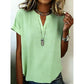 👕✨ 50% RABATT! Lässiges Kurzarm-Top mit V-Ausschnitt für Damen – Leicht, schmeichelhaft & vielseitig für Alltag & Sommer ☀️