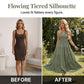 👗 LIMITED-TIME 50% RABATT! 💃 Maxikleid mit Neckholder & Rückenfreiem Ausschnitt – Fließend, Stufig, Atmungsaktiv 🌴