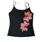 ✨ LIMITED-TIME 50% RABATT! 🌸 Slim Fit Träger-Top mit Paillettenblume – Glitzernd, Stretch, Vielseitig 💃
