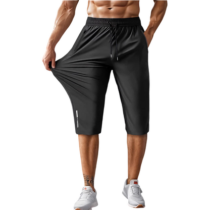 🩳 LIMITED-TIME 50% RABATT! 🏃‍♂️ Sport-Caprihose für Herren – Schnelltrocknend, Elastisch, Reißverschlusstaschen ✨