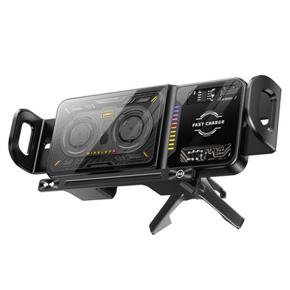 🔋 LIMITED-TIME 50% RABATT! ⚡ Kabelloser Auto-Schnelllader 15W – Motorisierte Drehung, Automatische Klemmarme ✨