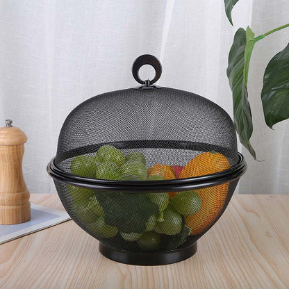 🧺 LIMITED-TIME 50% RABATT! 🍇 Obstkorb mit Deckel – Atmungsaktives Mesh, Integriertes Sieb, Praktisch