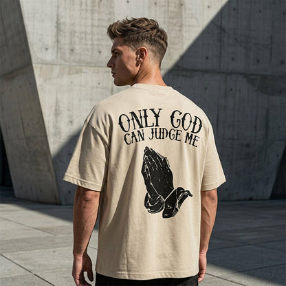 👕 LIMITED-TIME 50% RABATT! ✨ Herren T-Shirt – Grafik „Betende Hände“, Symbolisch, Lässig ✨