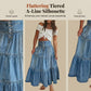 👗 LIMITED-TIME 50% RABATT! ✨ Damen Denim Maxirock – Hochbund, Gestuft, A-Linie ✨