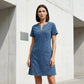 👗 LIMITED-TIME 50% RABATT! ✨ Damen-Jeanskleid – V-Ausschnitt, Kurzarm, Lässig ✨