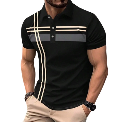 ✨ LIMITED-TIME 50% RABATT! ✨ Herren Kurzarm Hemd mit Streifen – Modern, Vielseitig ✨