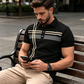 ✨ LIMITED-TIME 50% RABATT! ✨ Herren Kurzarm Hemd mit Streifen – Modern, Vielseitig ✨
