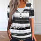 👚 LIMITED-TIME 50% RABATT! ✨ Gestreiftes Henley-Shirt – Kunstleder, Zweiteiler-Look ✨