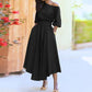 👗 LIMITED-TIME 50% RABATT! ✨ Elegantes Einfarbiges Kleid – Vielseitig, Büro, Feier ✨