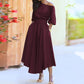 👗 LIMITED-TIME 50% RABATT! ✨ Elegantes Einfarbiges Kleid – Vielseitig, Büro, Feier ✨