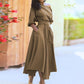 👗 LIMITED-TIME 50% RABATT! ✨ Elegantes Einfarbiges Kleid – Vielseitig, Büro, Feier ✨