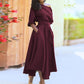 👗 LIMITED-TIME 50% RABATT! ✨ Elegantes Einfarbiges Kleid – Vielseitig, Büro, Feier ✨