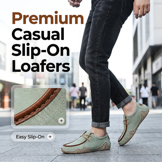 👞 LIMITED-TIME 50% RABATT! ✨ Herren Lederschuhe PU-Loafer – Slip-On, Bequem ✨