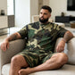 🎽 LIMITIERTE ZEIT: 50% RABATT! ✨ Herren Camo T-Shirt & Shorts Set – Koordiniert, Locker, Sommer 🌲
