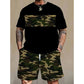 🎽 LIMITIERTE ZEIT: 50% RABATT! ✨ Herren Camo T-Shirt & Shorts Set – Koordiniert, Locker, Sommer 🌲