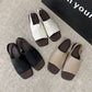 👡 LIMITED-TIME 50% RABATT! ✨ Damen Retro-Slingback-Sandalen – Eckige Zehe, Komfort, 3 Farben 🥿