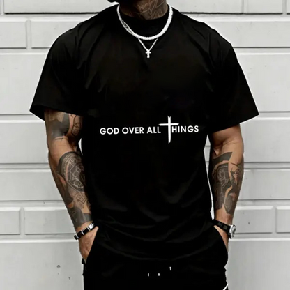 🙏 LIMITED-TIME 50% RABATT! ✨ Faith Over All T-Shirt – Weiche Baumwolle, Inspirierender Spruch, Unisex 👕