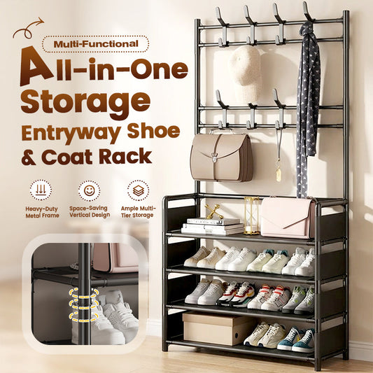 🚪 BEGRENZTE ZEIT 50% RABATT! ✨ Garderobenbank mit Schuhregal – 3-in-1, platzsparend, stabil 🏠