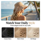 👒✨JETZT 50 % RABATT! ✨ Damen Sonnenhut mit breiter Krempe & dekorativer Schleife, faltbarer atmungsaktiver Stoff mit 360° UV-Schutz für Strand, Garten und Urlaub ✨