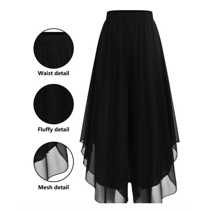👖 50% RABATT! ✨ Damen Chiffon-Hose mit weitem Bein – Asymmetrisch & elegant – Leicht, fließend & vielseitig – ideal für Alltag, Reisen oder besondere Anlässe 🌿