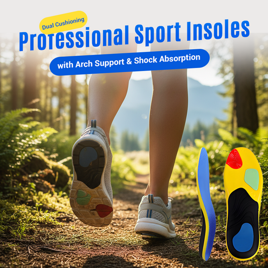🏃 LIMITIERTES ANGEBOT 50% RABATT! ⚡ Professionelle Sport-Einlegesohlen mit Fußgewölbestütze & Stoßdämpfung – Atmungsaktiv, Dauerhafte Unterstützung, Fersenschale ✨