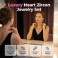 💎Last Day 50% OFF✨ Sparkling Heart Jewelry Set –Including Necklace & Earrings, Elegant, Lightweight 💖